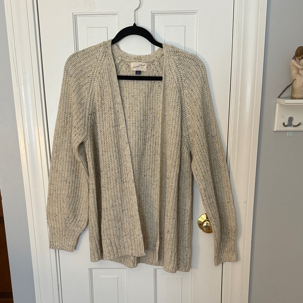 Women's Cream Cardigan Sweater